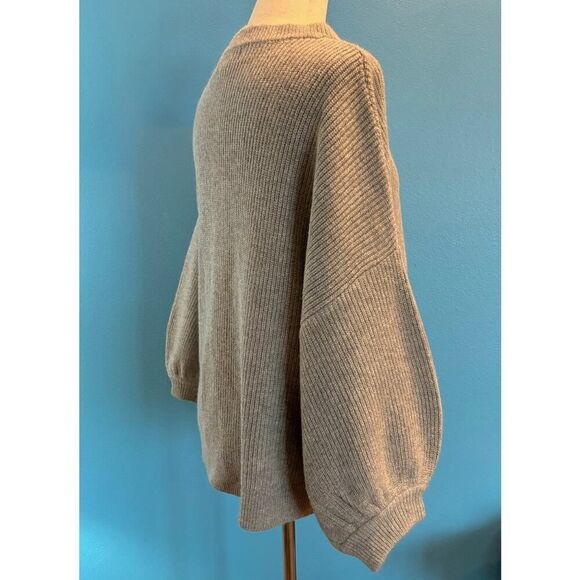 NWT Spiritual Gangster JOLIE Sweater Gray Oversized Wool Cotton XL RTL $148.00 - Picture 4 of 8